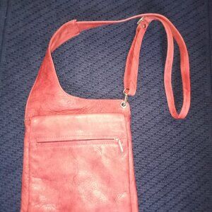 Nabile leather crossbody saddlebag style purse